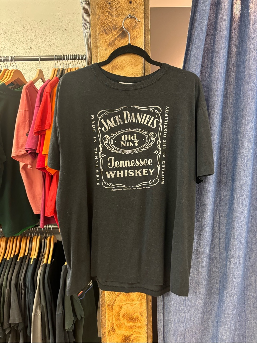 Vintage 90s Jack Daniels Tennessee Whiskey Black Tee